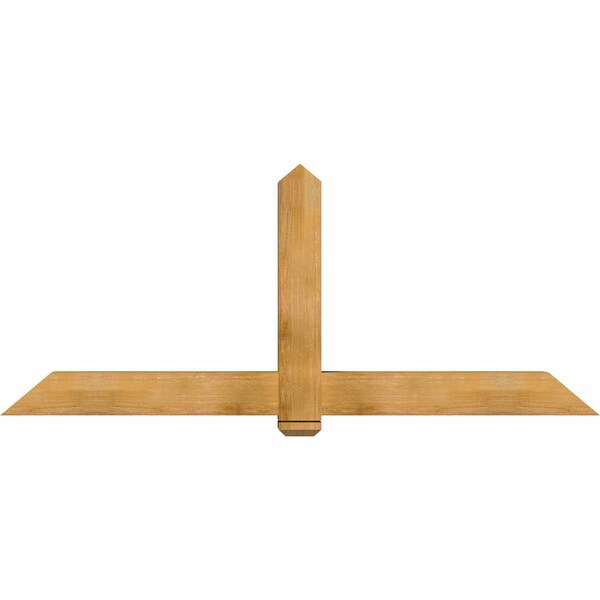 Ekena Millwork Eugene Rough Sawn Timber Gable Bracket, Western Red Cedar, 84"W x 35"H x 6"D x 6"F, 10/12 Pitch GBW084X35X0606EUG00RWR - main